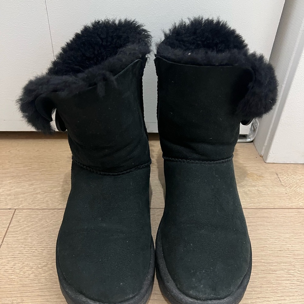 Black Shearling Lined Boots